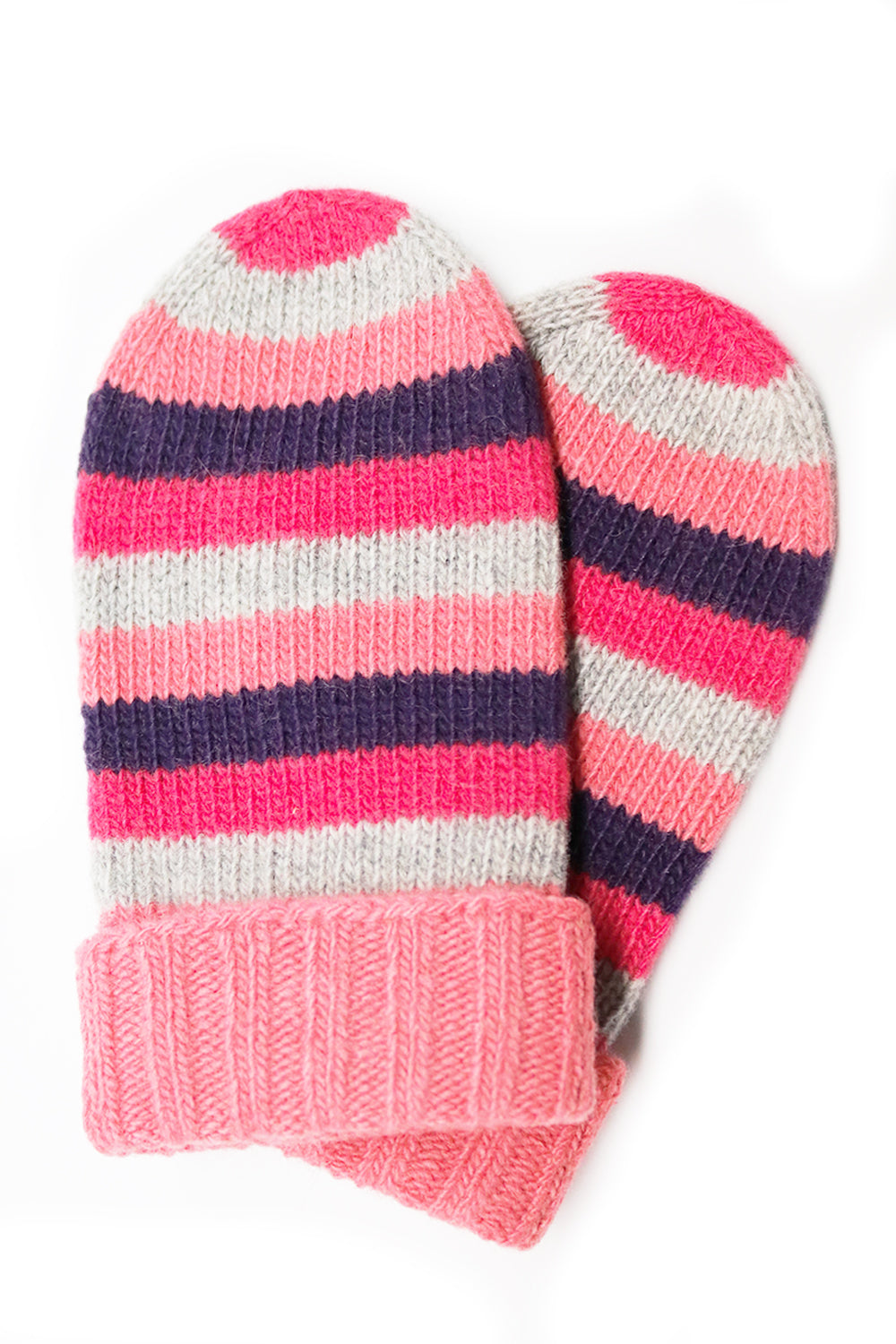 Baby Striped Mittens