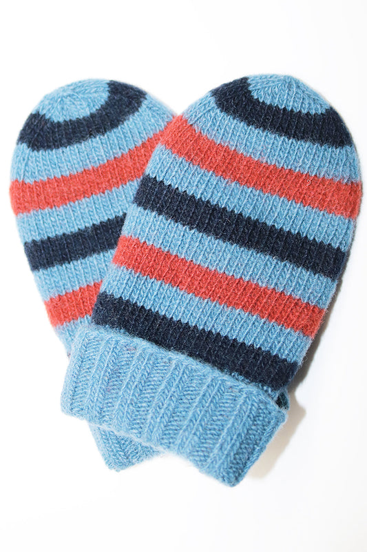 Baby Striped Mittens