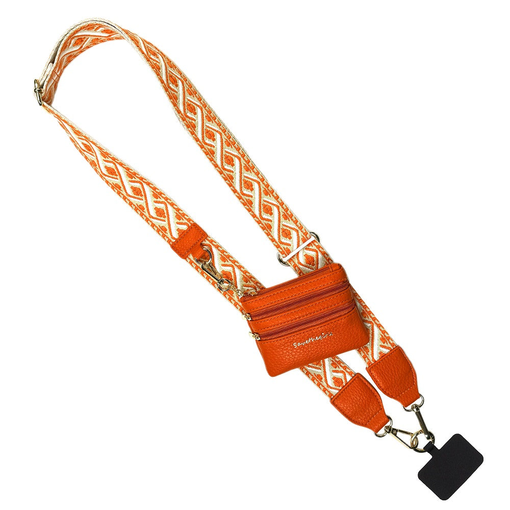 Clip &amp; Go Strap w/Zippered Pouch XOXO