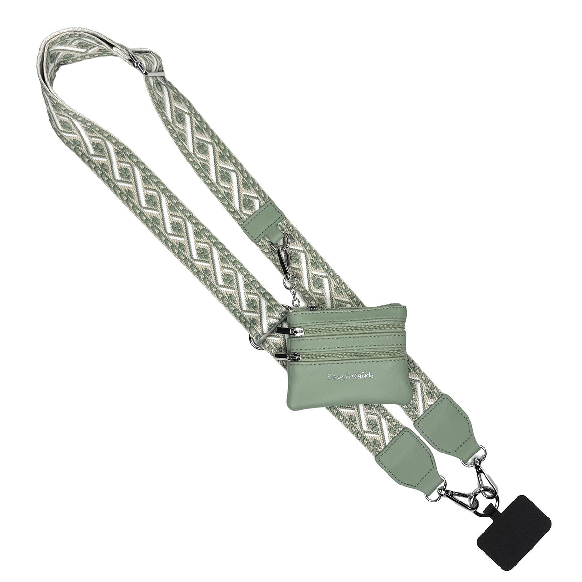 Clip &amp; Go Strap w/Zippered Pouch XOXO