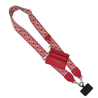 Clip &amp; Go Strap w/Zippered Pouch XOXO