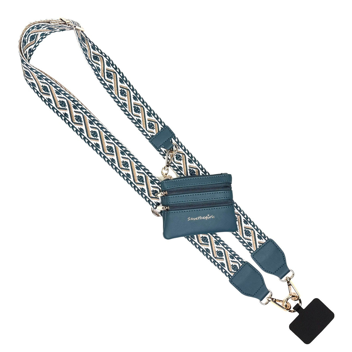 Clip &amp; Go Strap w/Zippered Pouch XOXO