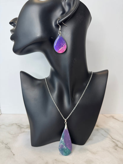 Handmade Statement Necklace &amp; Earrings Set for Women | Lightweight Matching Jewelry Gift