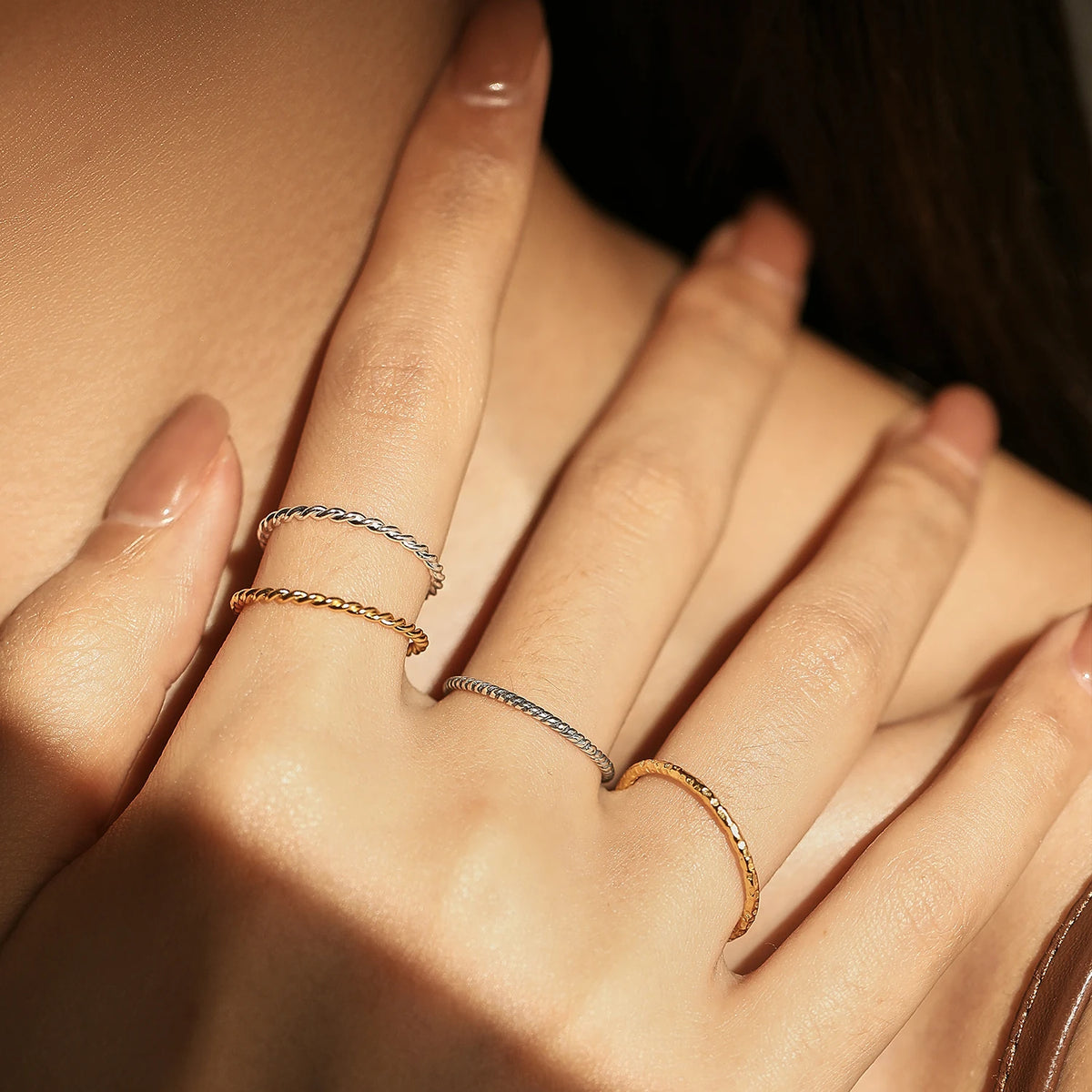 925 Sterling Silver Wave Ring For Women