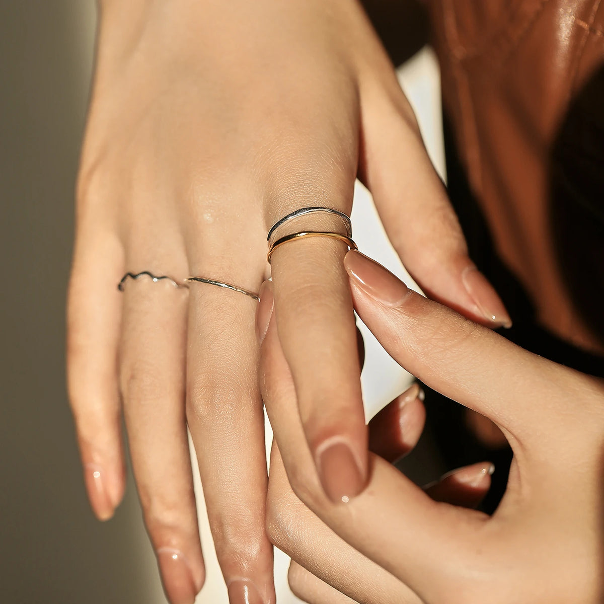 925 Sterling Silver Wave Ring For Women