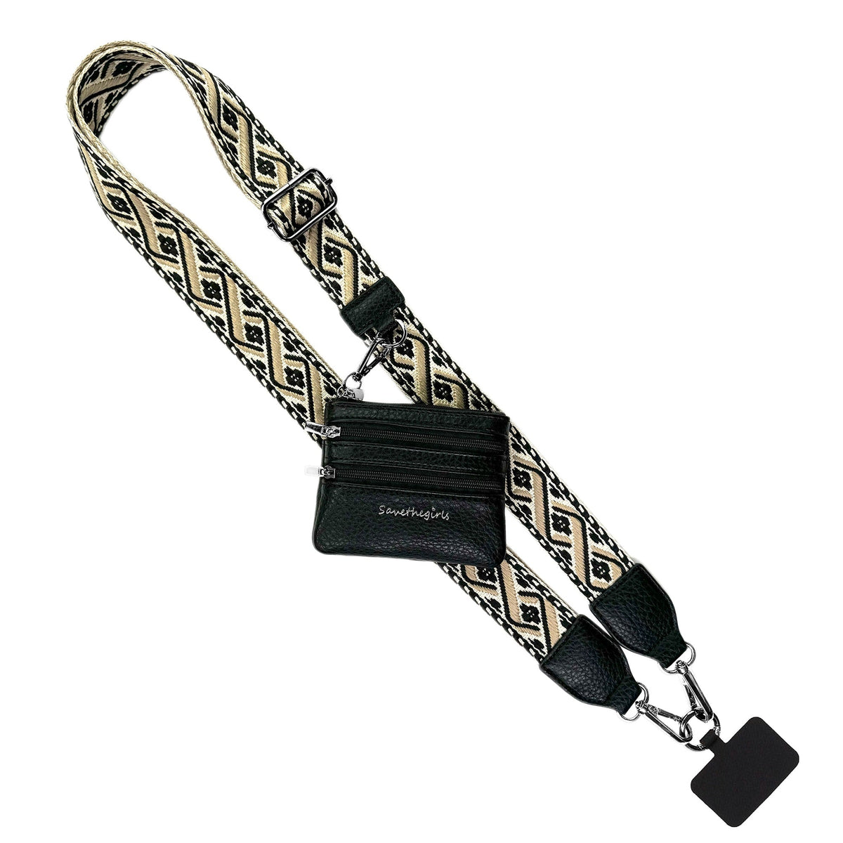 Clip &amp; Go Strap w/Zippered Pouch XOXO