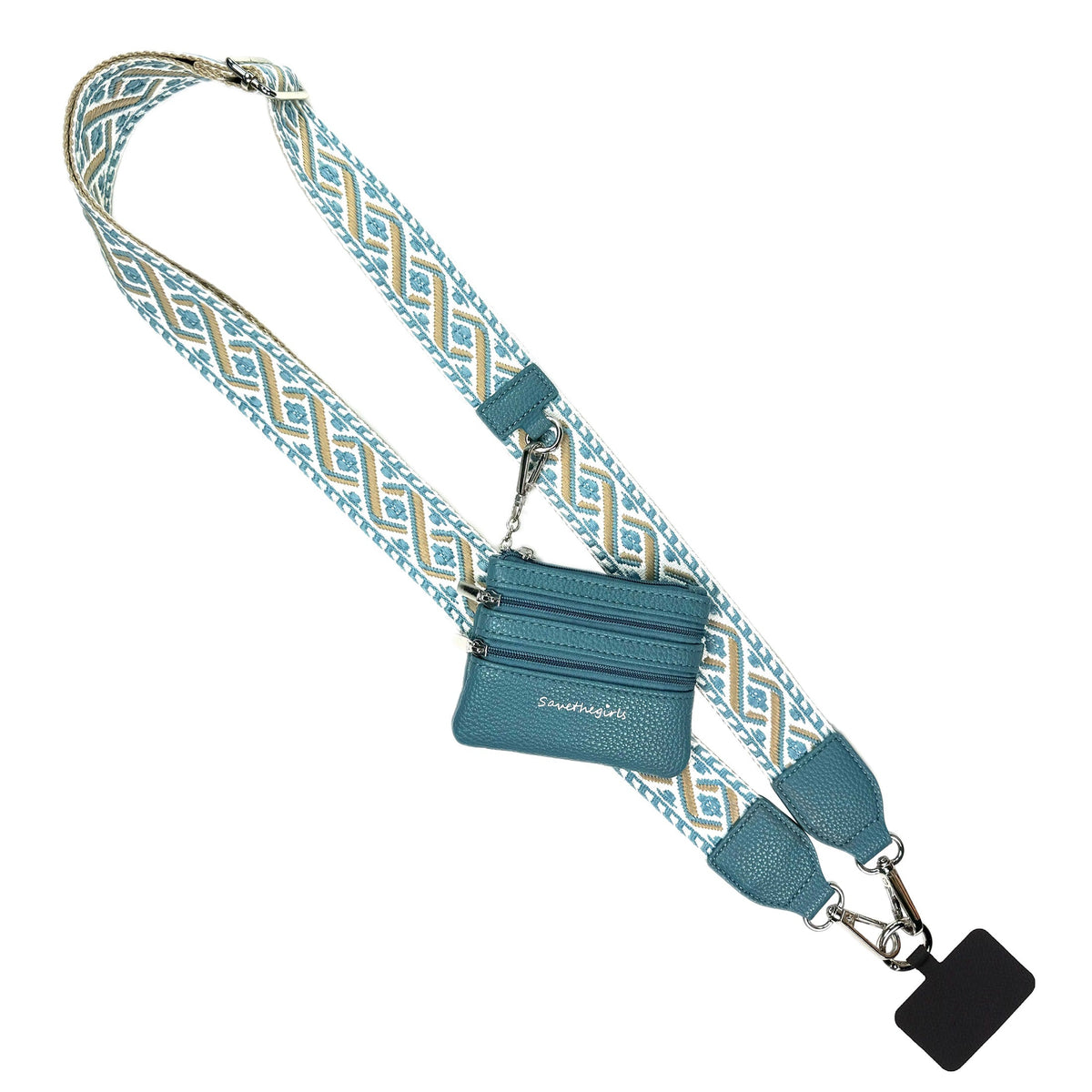 Clip &amp; Go Strap w/Zippered Pouch XOXO