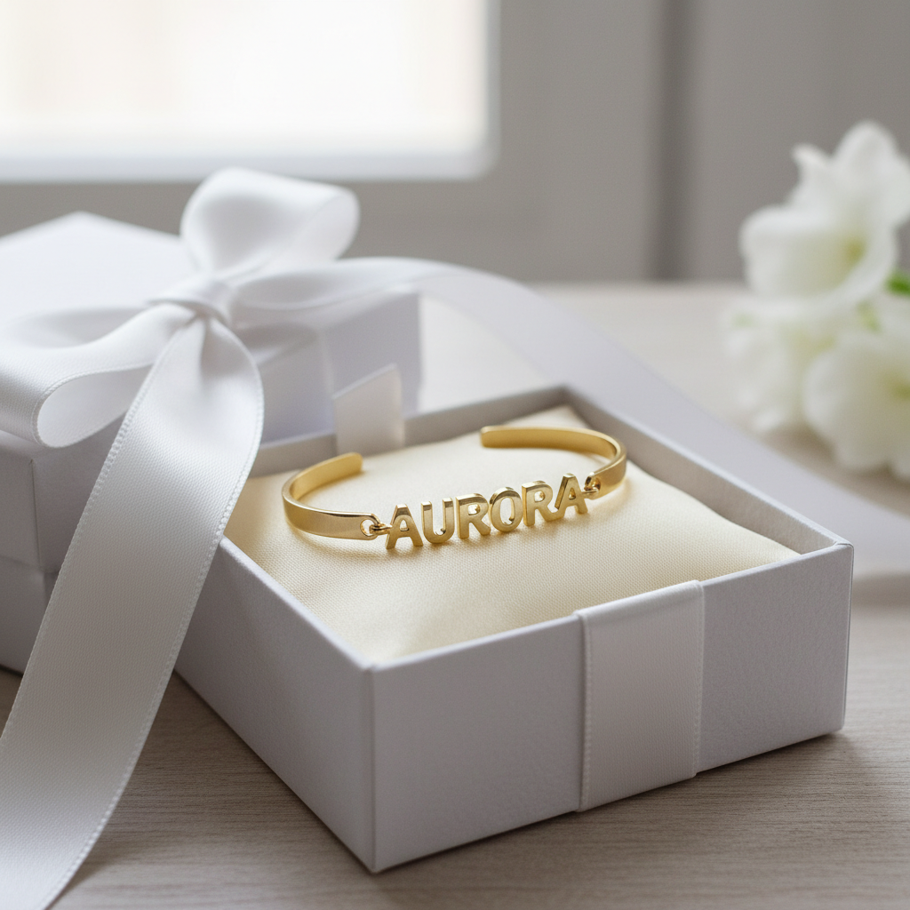 Custom Name Bracelet Gift Box