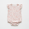 Baby Floral Romper in soft pastel floral print