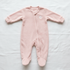 Baby sleeper pajamas soft pink zip-up footie cozy fleece