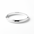 Silver bangle bracelet sleek minimal polished silver rigid