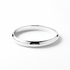 Silver bangle bracelet sleek minimal polished silver rigid