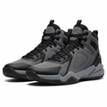 Men's high-top basketball shoes grey and black colorway