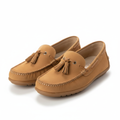 Men's slip-on loafers casual tan suede moccasin style