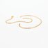 Gold chain bracelet delicate thin links polished finish