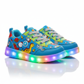 Kids light-up sneakers with LED sole lights