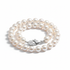 Pearl bracelet classic white freshwater pearls silver clasp