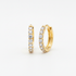 Diamond hoop earrings gold hoops with sparkling diamond accents