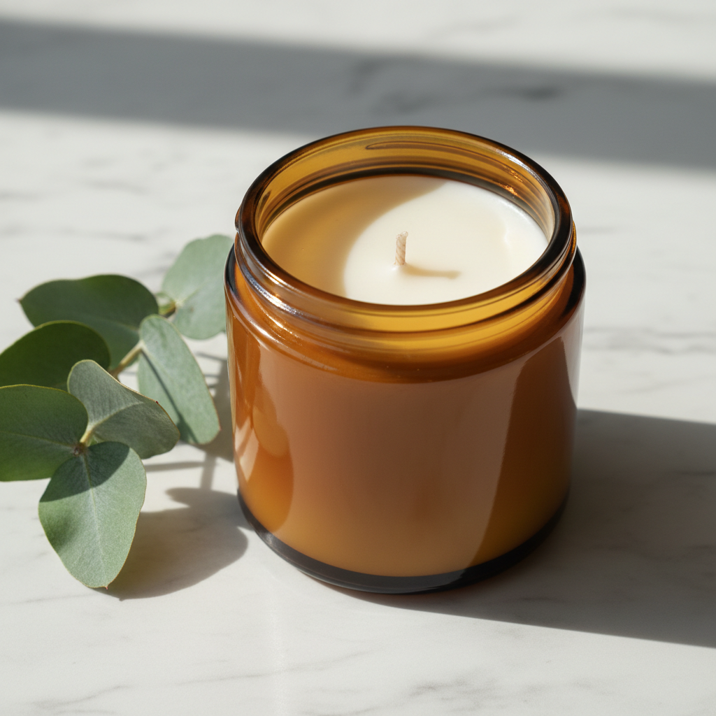 Luxury Soy Candle Clean Close-up