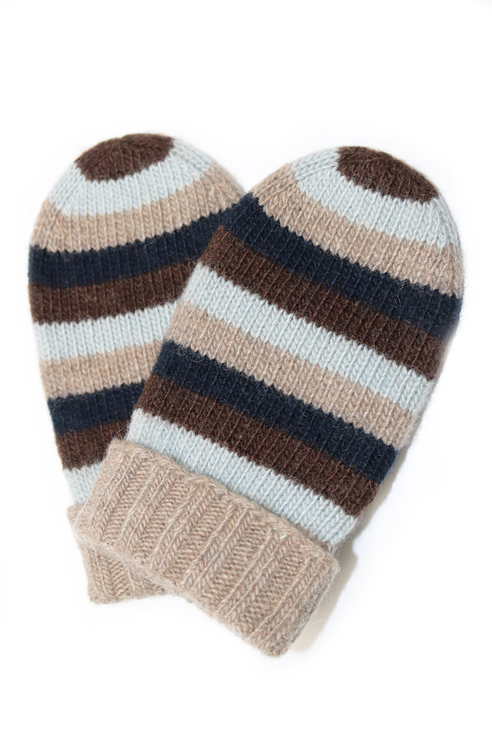 Baby Striped Mittens